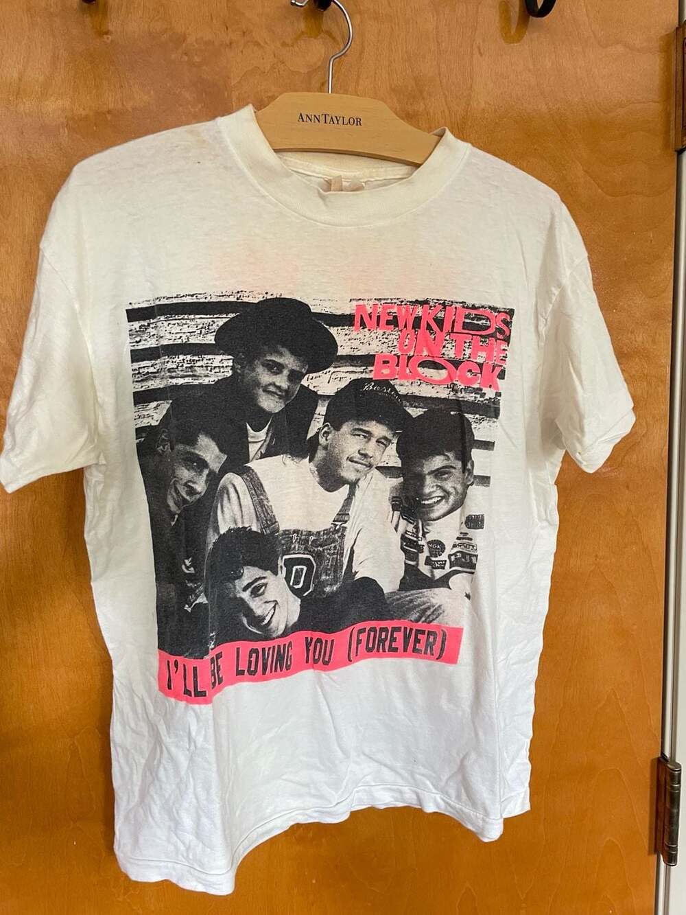 Vintage 1989 New Kids On The Block I'll Be Loving You Forever T-Shirt Size M